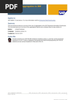 Maintaining Aggregates in BW: Applies To