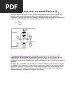 Formación Volumen de Aceite Factor