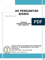 Tugas Pengantar Bisnis