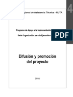 Difusion y Promocion de Un Proyecto