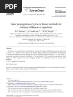 Error Propagation of General Linear Methods For Ordinary Differential Equations