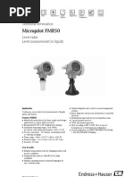 Endress + Hauser TI01039FEN - 0112 PDF