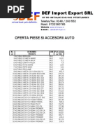 Oferta Piese Si Accesorii Auto La 6-02-2013