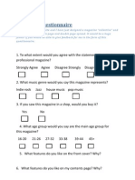 Feedback Questionnaire