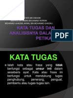 Kata Tugas Dan Analisisnya Dalam Petikan