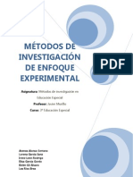 Método de Investigación de Enfoque Experimental