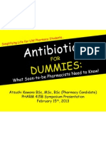 Pharm 415b - Antibiotics For Dummies Presentation Final