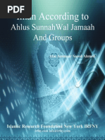 Iman According To Ahlus Sunnah Wal Jamaah and Groups