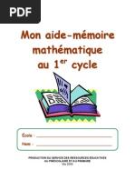 Maths Aide-Memoire 1er Cycle-3