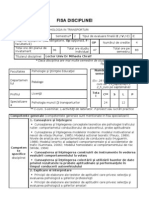 Fisa Disciplinei Psihologia in Transporturi Mihaela Chraif