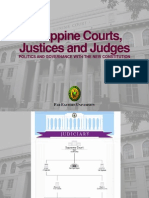 Philippine Courts, Justices and Judges: Politics and Governance With The New Constitution