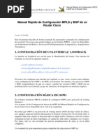 Manual Rapido de Configuracion Mpls y BGP de Un Router Cisco PDF