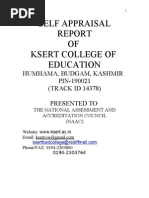 Self Appraisal Report KSERT College