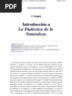 Introduccion A La Dialectica de La Naturaleza Engels