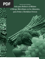 Guía para Reducir Al Mínimo El Riesgo Microbiano en Los Alimentos para Frutas y Hortalizas