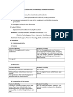 A Detailed Lesson Plan in Technology and Home Economics