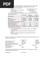 Nirula Decides To Apply ABC Analysis To Three Product Lines: Ice Creams, Milk