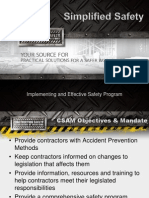 Implementing and Effective Safety Program