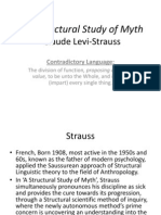 The Structural Study of Myth: Claude Levi-Strauss