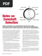 Notes On Camshaft Selection - Gary Lewis