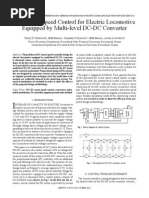 DC Motor Speed Control For Electric Locomotive Equipped by Multi-Level DC-DC Converter