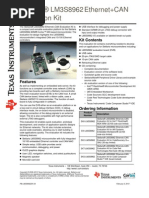 Stellaris LM3S8962 Ethernet+CAN Evaluation Kit