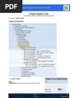 Maintain Report Tree - SARP & SERP