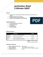 Specification Sheet Z-Ultimate 3000T: Features