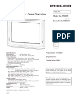 SERVICE MANUAL Colour Television: Model No. PF2975