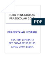 Buku Pengurusan Prasekolah