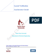 Layout Verification of An Inverter Circuit: Santa Clara University Department of Electrical Engineering