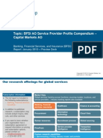 IT Application Outsourcing (AO) in Capital Markets - Service Provider Profile Compendium