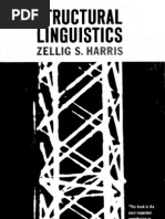 Zellig Harris. Structural Linguistics