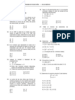 Prueba de Selección - Ciclo Basico Uni 2013 - 1 Cepreuni