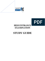 Hesi Entrance Examination Study Guide