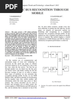 Automatic Bus Recognition Through Mobile: International Journal of Computer Trends and Technology-volume3Issue3 - 2012