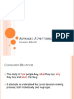 Dvanced Dvertising: Consumer Behavior