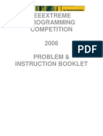 Ieee Extreme 2008 Competition Booklet