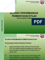 M1 Sejarah Perkembangan Pembentukan Istilah