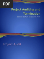 Project Auditing and Termination