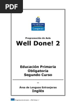 Well Done! 2 Programación de Ingles