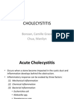 Cholecystitis: Bonoan, Camille Grace Chua, Manilyn