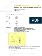 4A-1: Work For A Cycle Carried Out in A Closed System 6 Pts