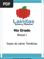 4to Grado - Bloque 1 - Sopa de Letras