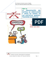 TEMA 23. LA ORGANIZACIÓN DEL SISTEMA de Orientacion EN ESPAÑA