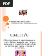 Taller para Padres (Actitudes en La Escuela)