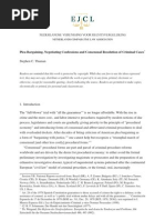 Plea-Bargaining, Negotiating Confessions and Consensual Resolution of Criminal Cases. Thaman