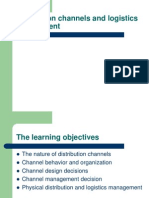 Chapter 8 Distribution Channels and Logistics Management