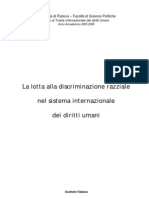 Tesina Tutela Del Diritto Di Non Discriminazione Razziale