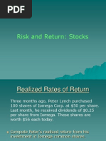 Risk & Return